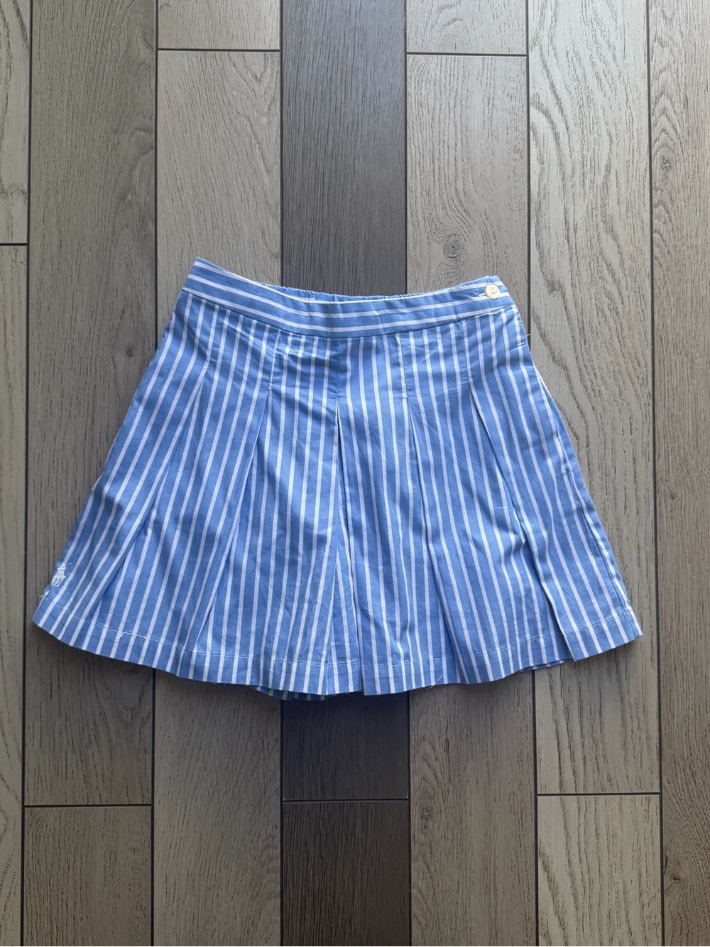 Polo by Ralph Lauren Light Blue and White Striped Skirt size 6